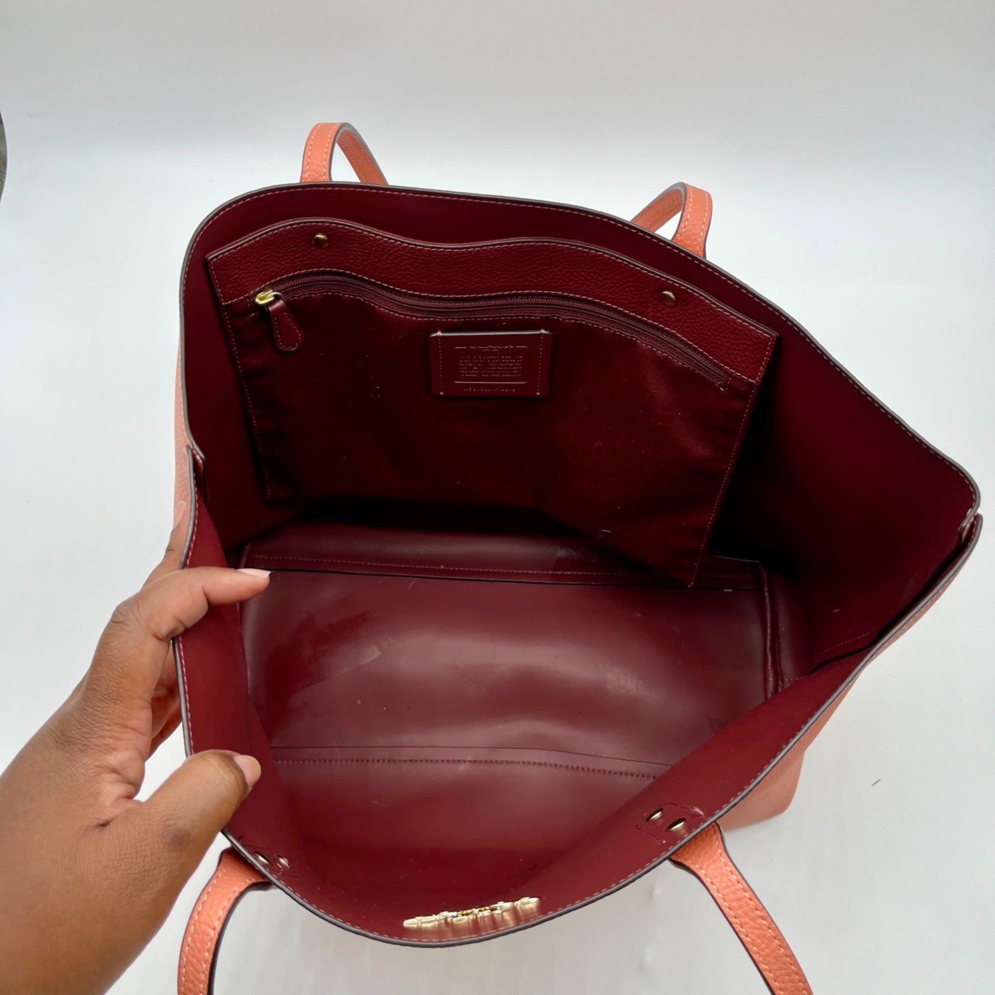 Coach Pink City Tote Bag -F72673