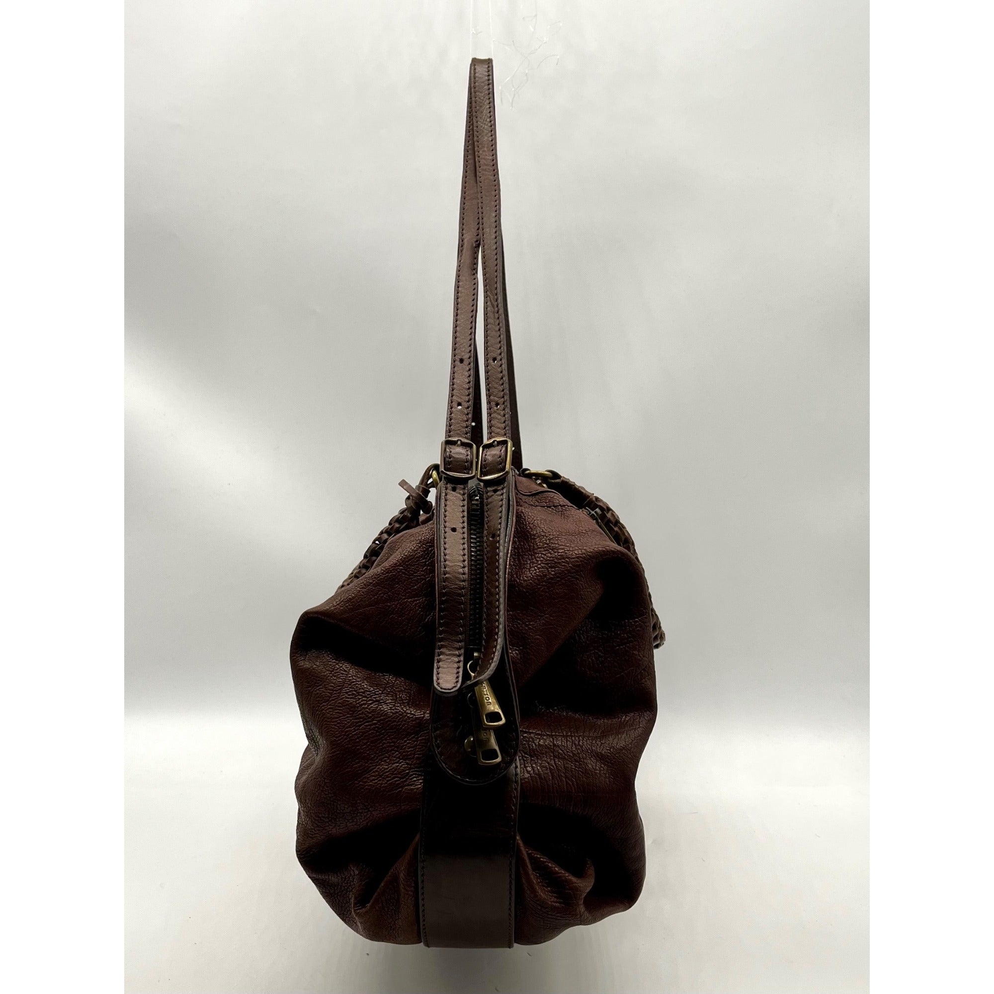 Gryson Brown Distressed Leather Tote Bag
