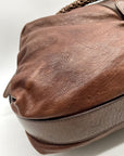 Gryson Brown Distressed Leather Tote Bag