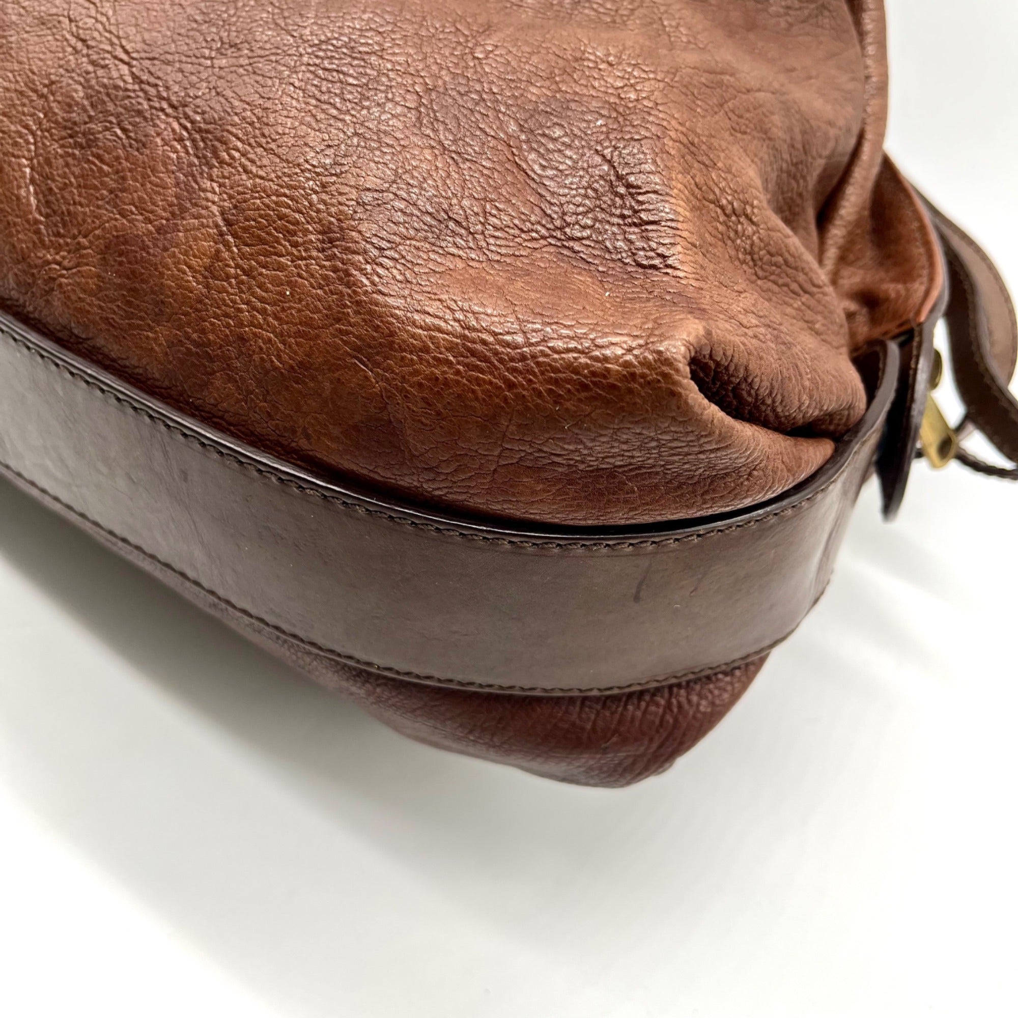 Gryson Brown Distressed Leather Tote Bag