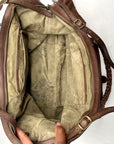 Gryson Brown Distressed Leather Tote Bag