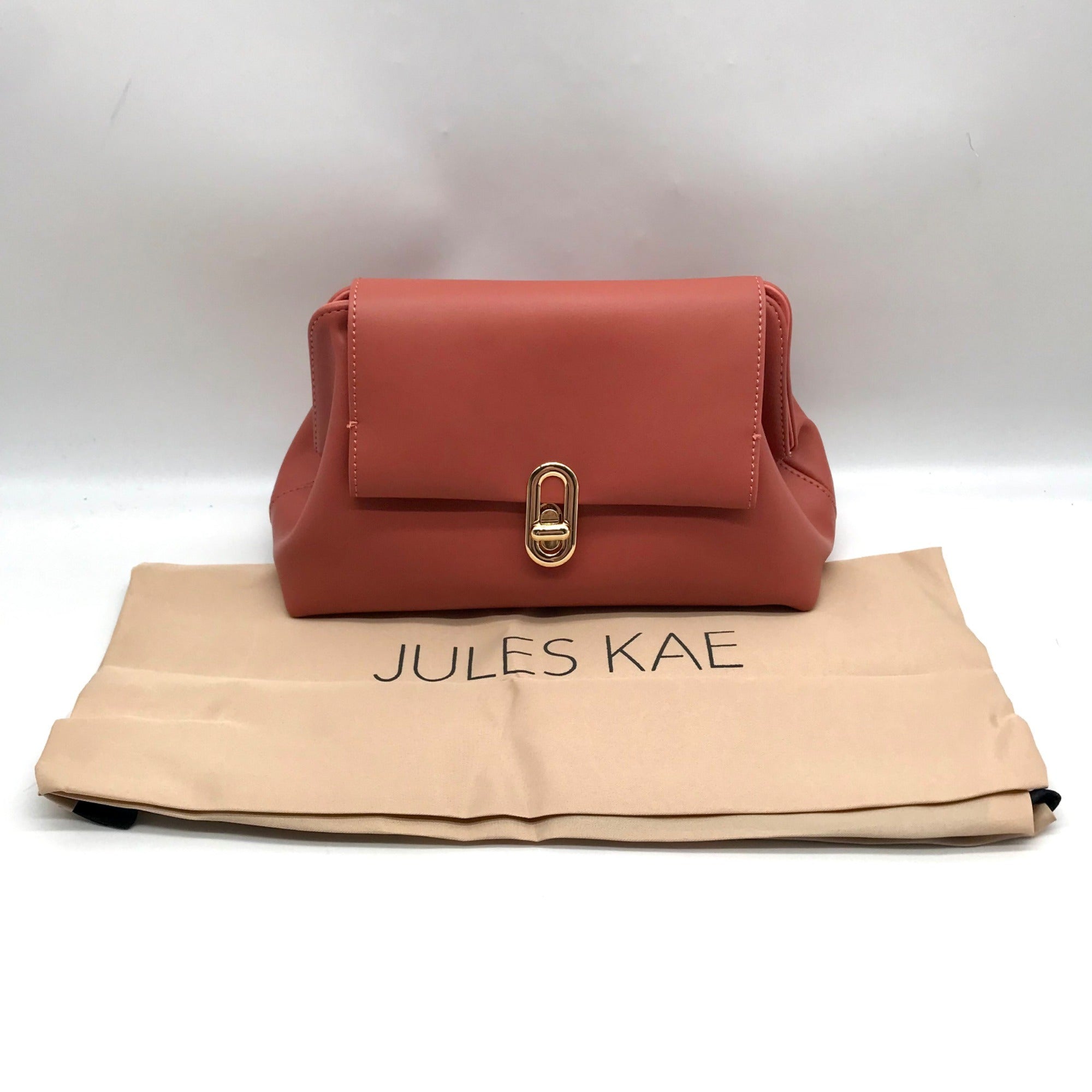Jules Kae Rosewood Ellie Turn Lock Clutch