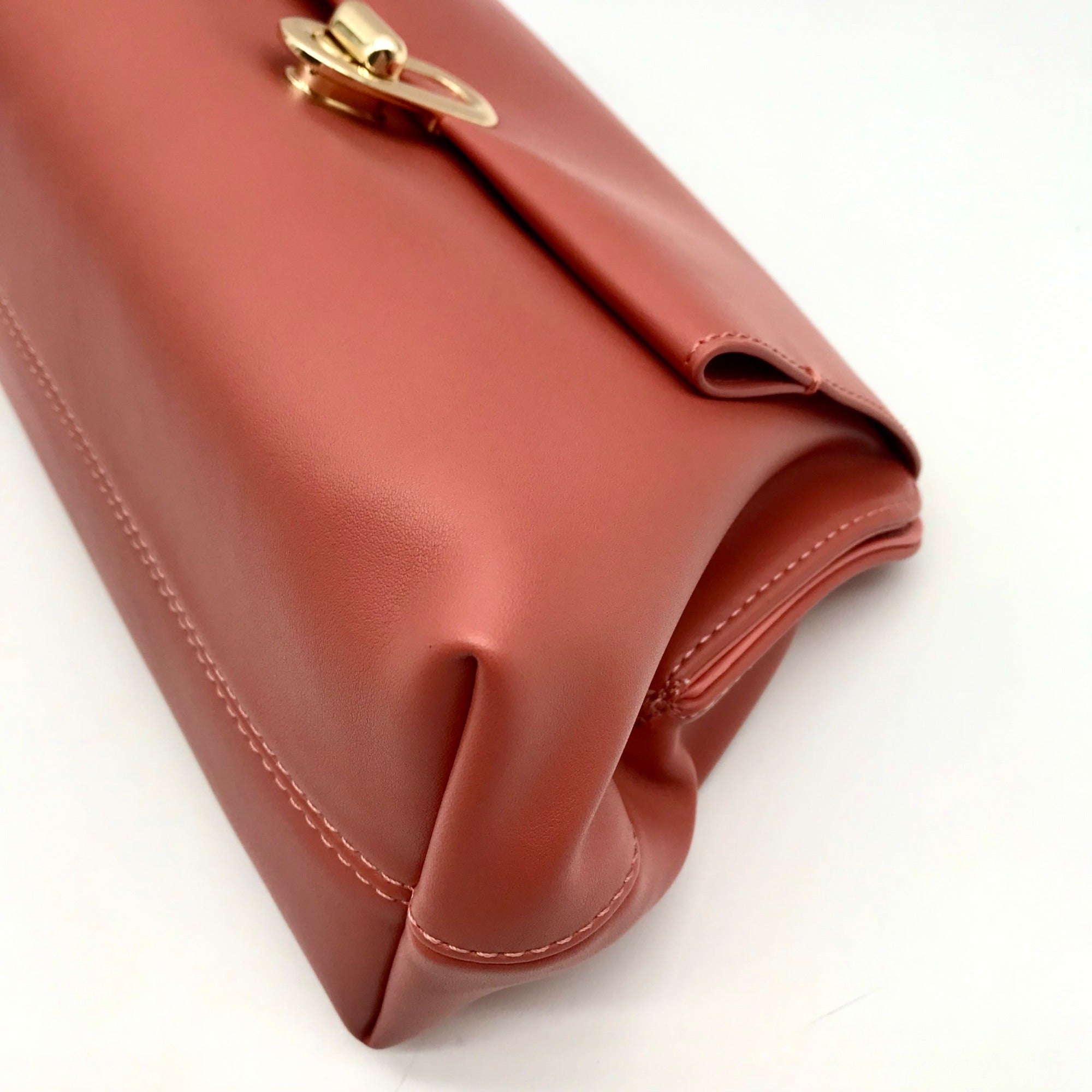 Jules Kae Rosewood Ellie Turn Lock Clutch