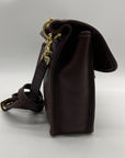 Coach Mahogany Leather Willis Convertible Crossbody Bag-9927