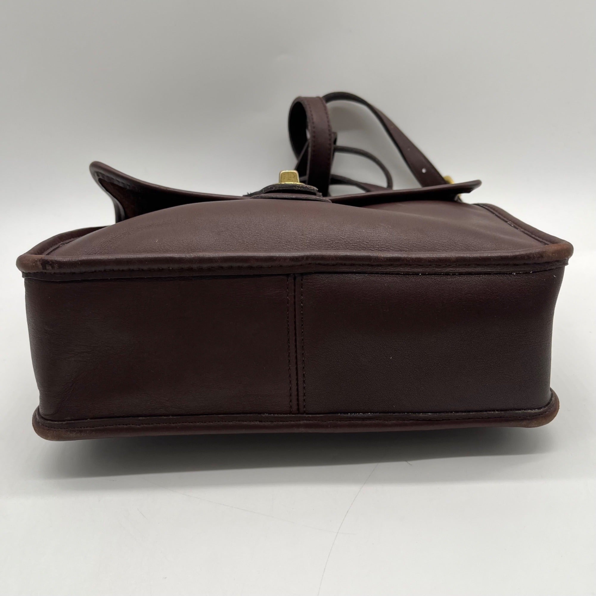 Coach Mahogany Leather Willis Convertible Crossbody Bag-9927