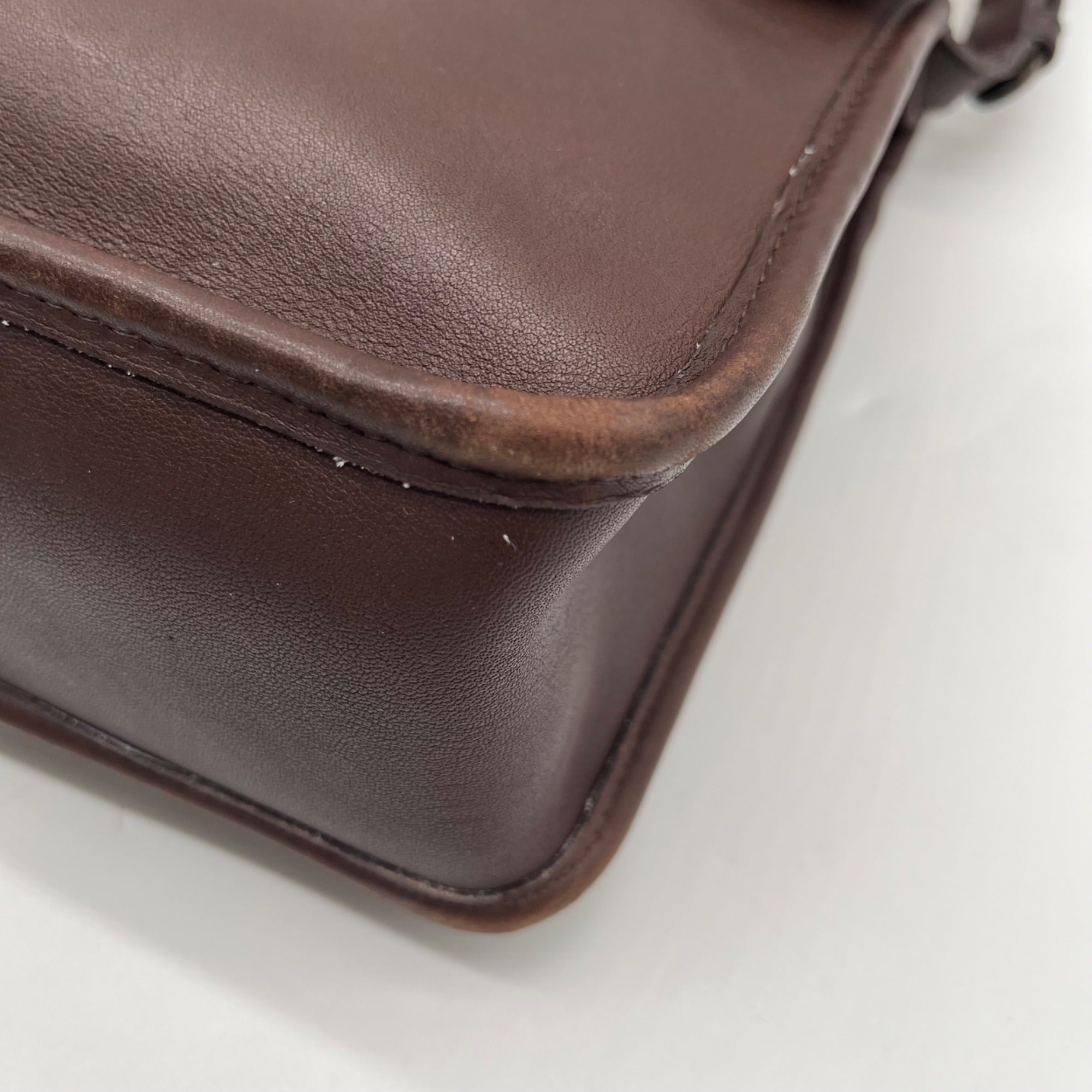 Coach Mahogany Leather Willis Convertible Crossbody Bag-9927