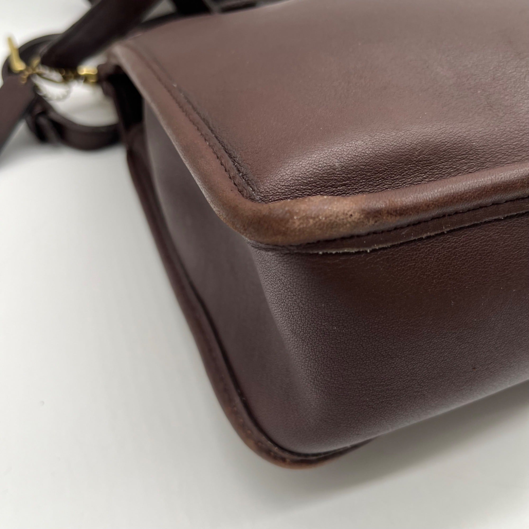 Coach Mahogany Leather Willis Convertible Crossbody Bag-9927
