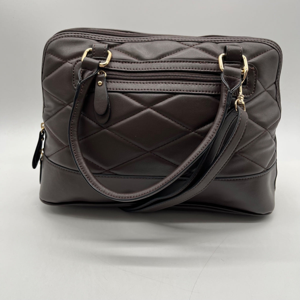 Giani Bernini BrownFaux Leather Satchel Bag