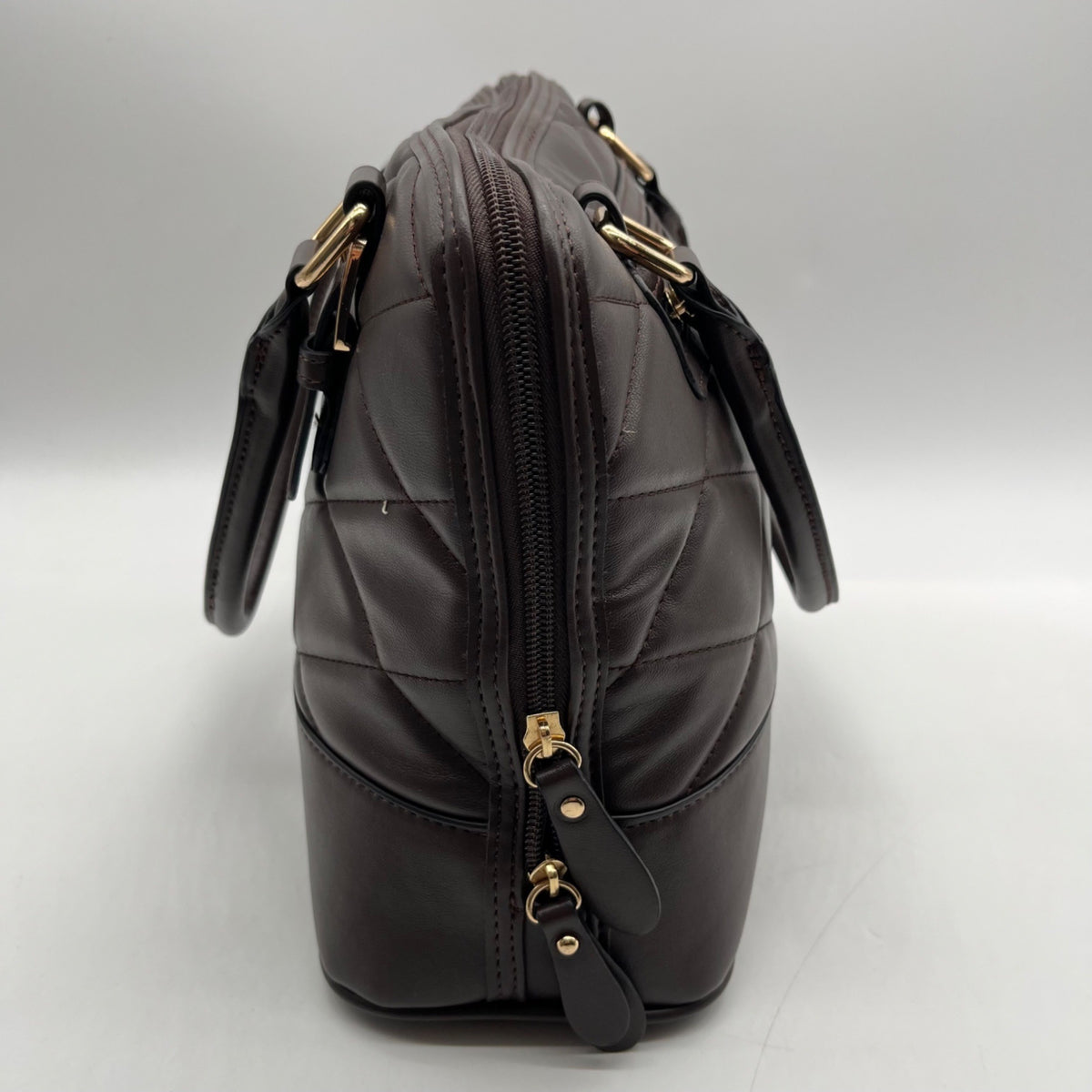 Giani Bernini BrownFaux Leather Satchel Bag