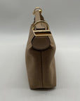 BCBG Light Taupe Suede Shoulder Bag