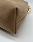 BCBG Light Taupe Suede Shoulder Bag