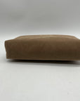BCBG Light Taupe Suede Shoulder Bag