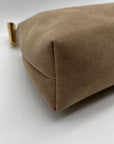 BCBG Light Taupe Suede Shoulder Bag