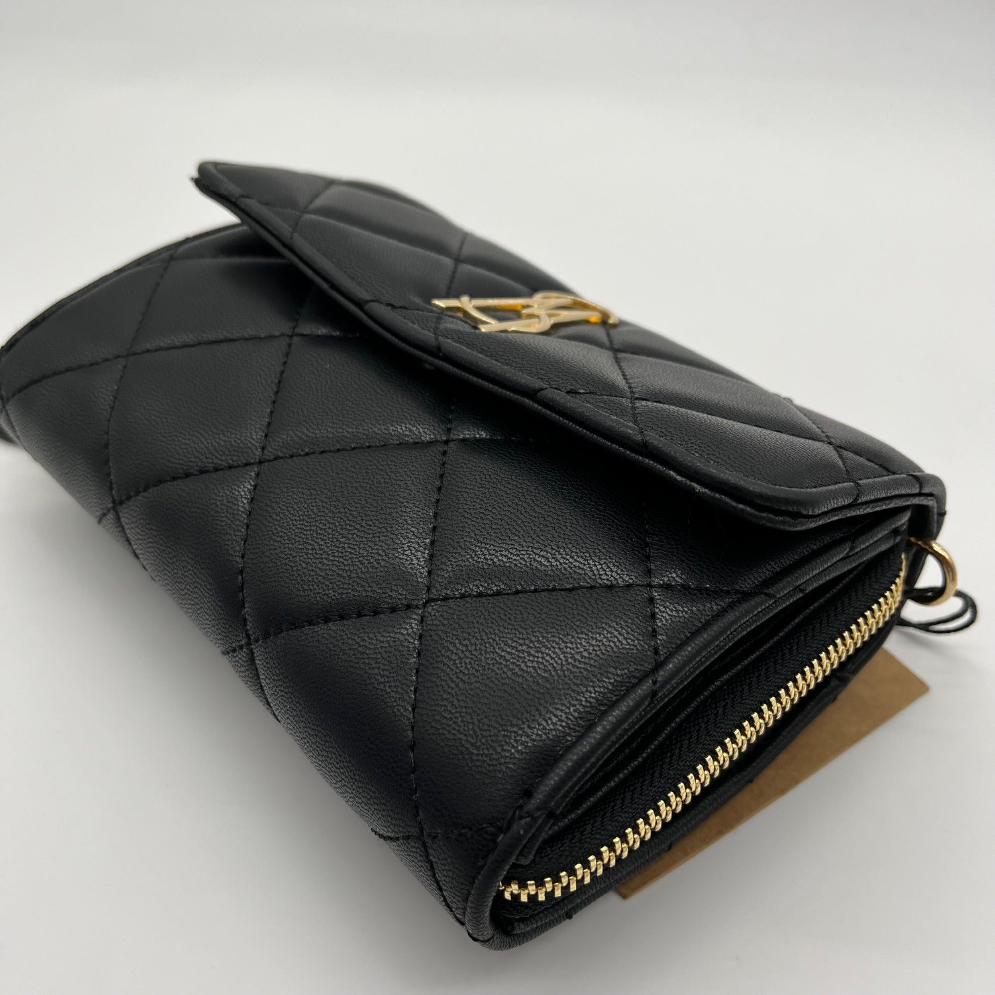 Steve Madden Black Quilted Crossbody Bag