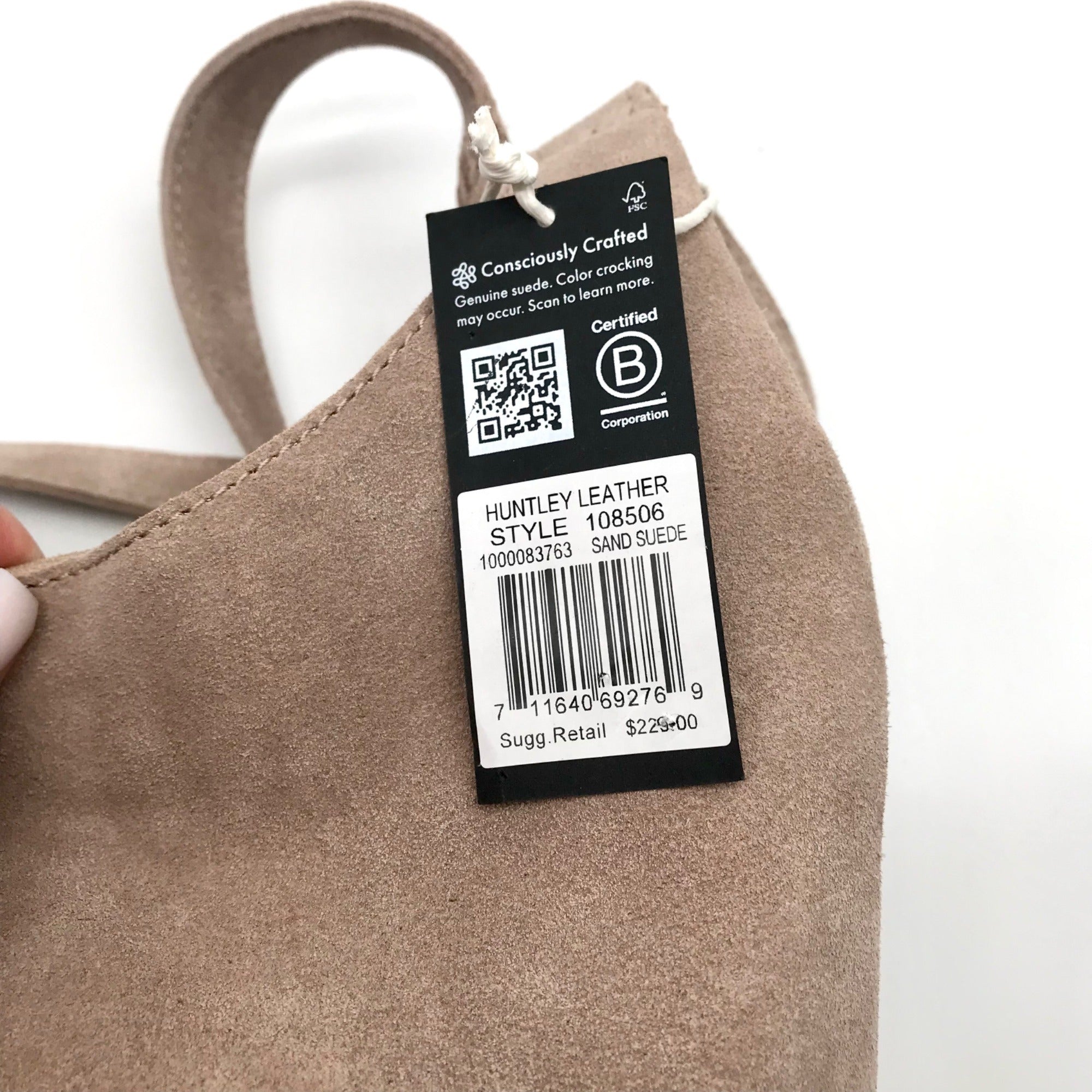 The Sak Sand Suede Huntley Hobo Bag