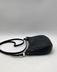 Coach Black Leather Pleated Shoulder Bag
