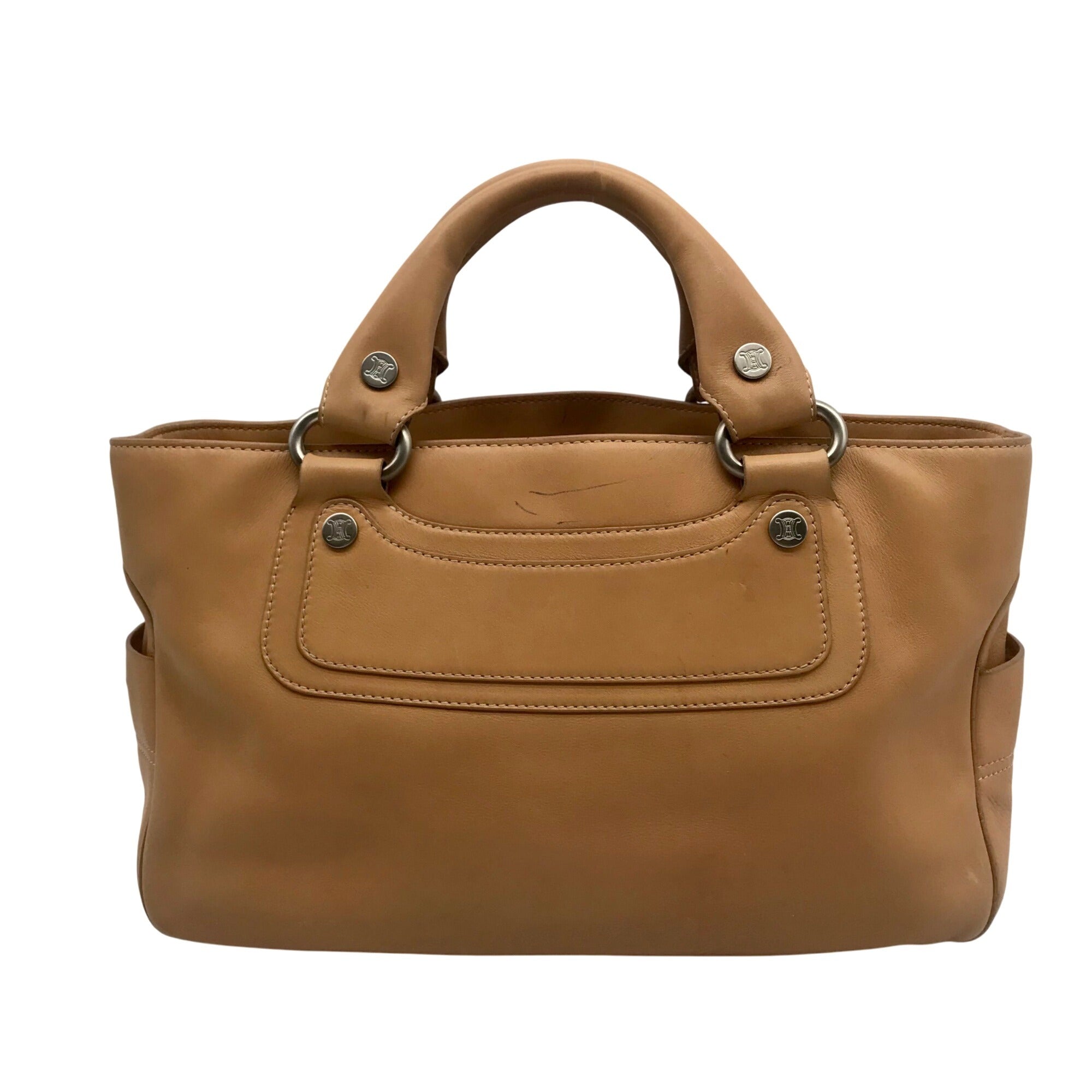 Celine Camel Calfskin Boogie Handbag