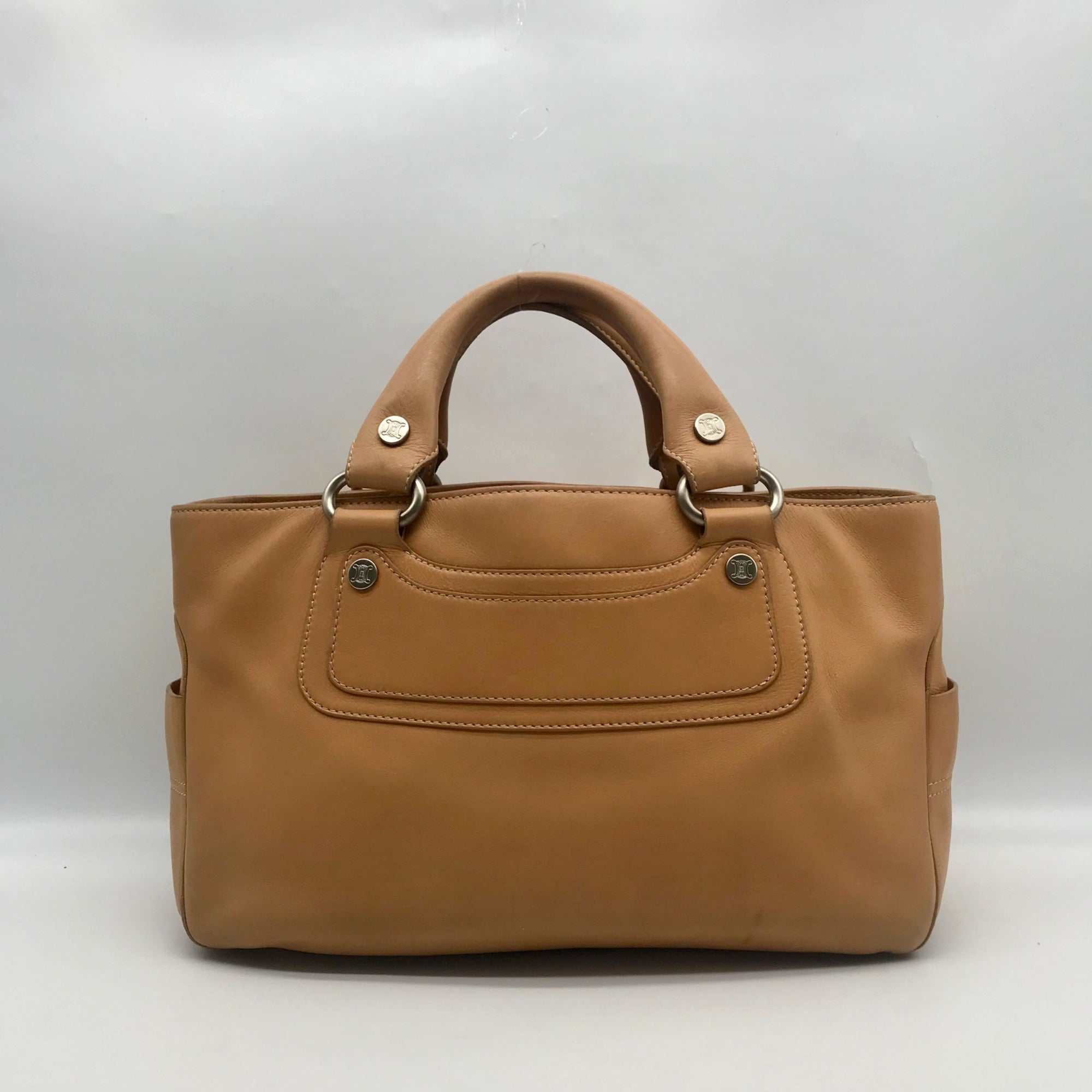 Celine Camel Calfskin Boogie Handbag