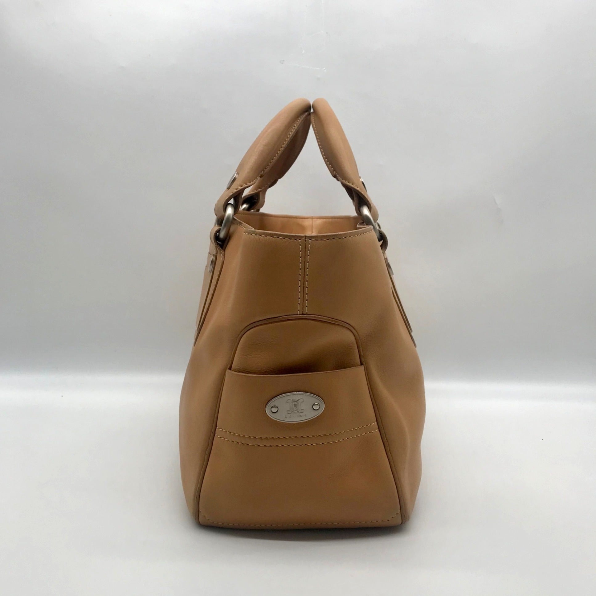 Celine Camel Calfskin Boogie Handbag