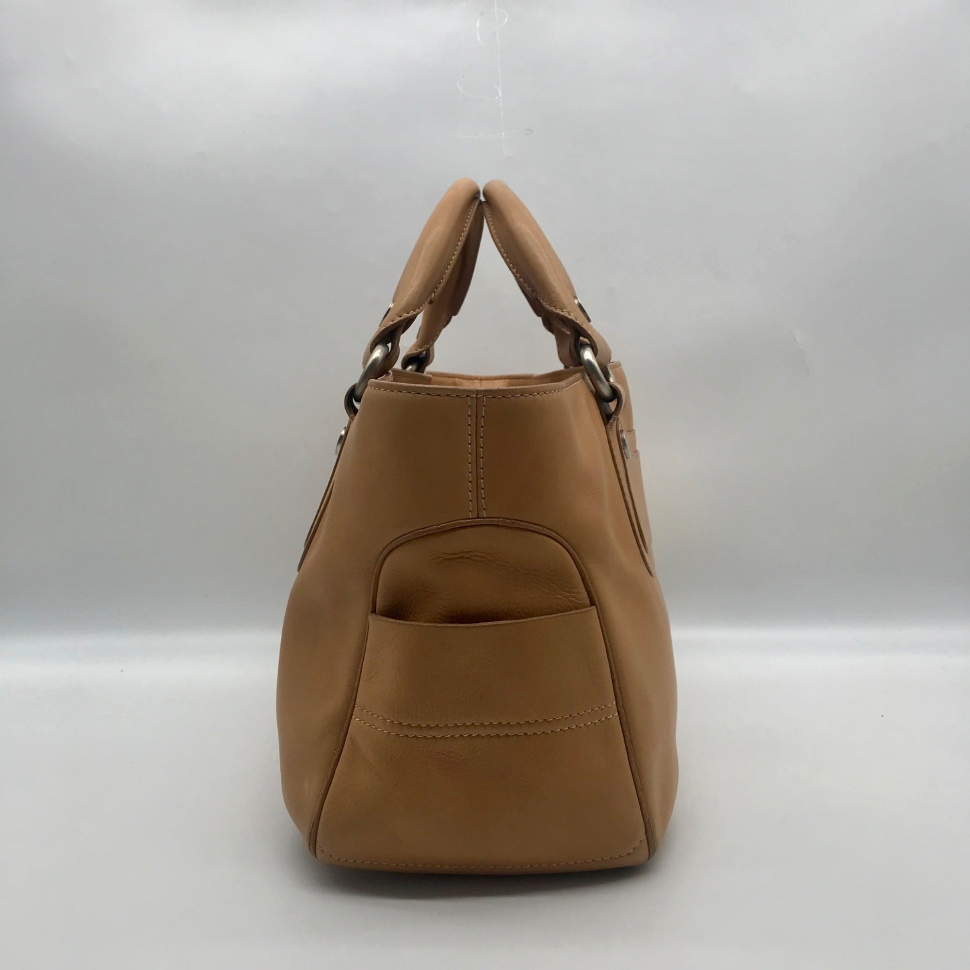 Celine Camel Calfskin Boogie Handbag