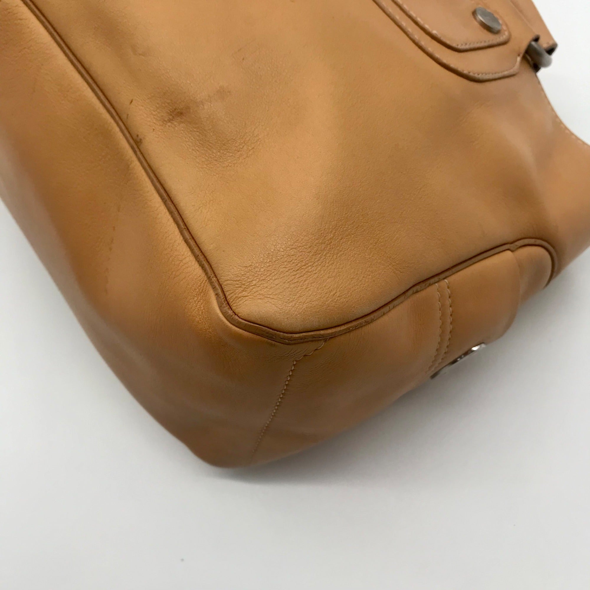 Celine Camel Calfskin Boogie Handbag