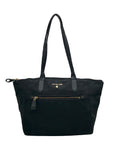 Michael Kors Black Nylon Kelsey Top Zip Tote Bag