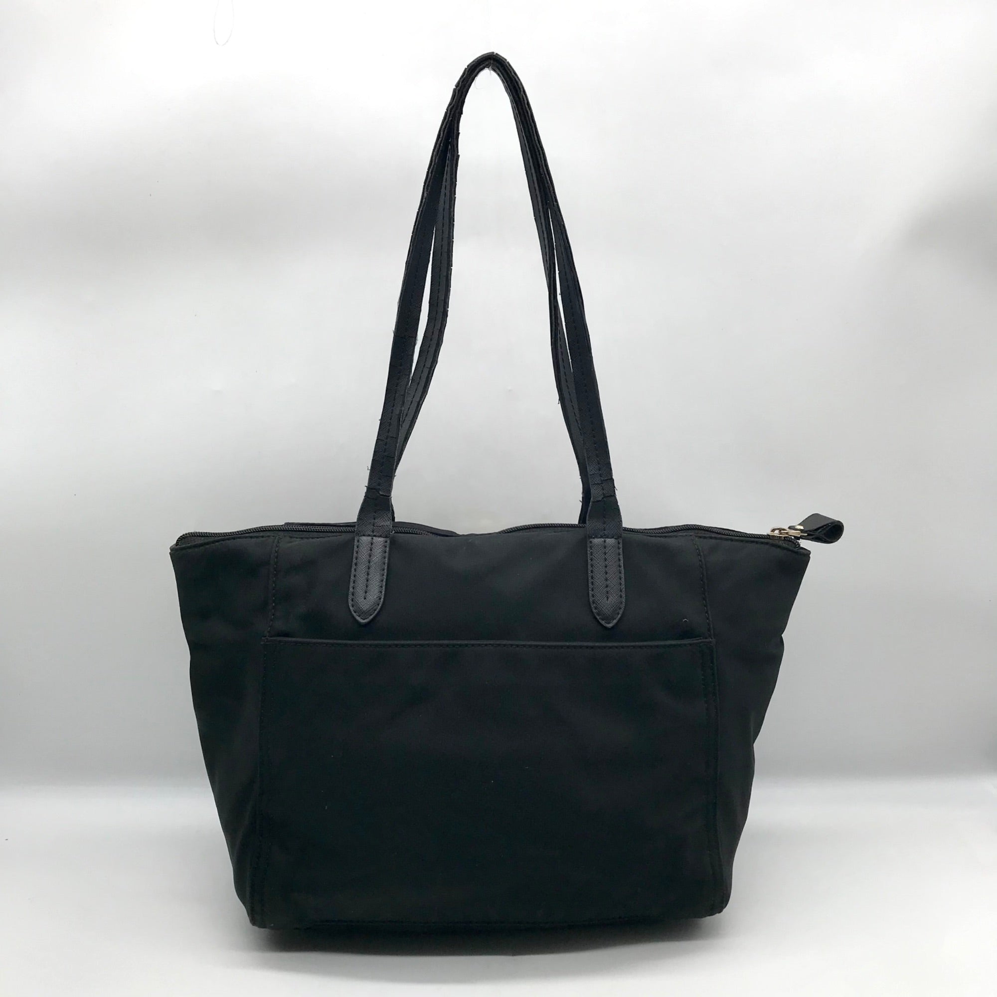 Michael Kors Black Nylon Kelsey Top Zip Tote Bag