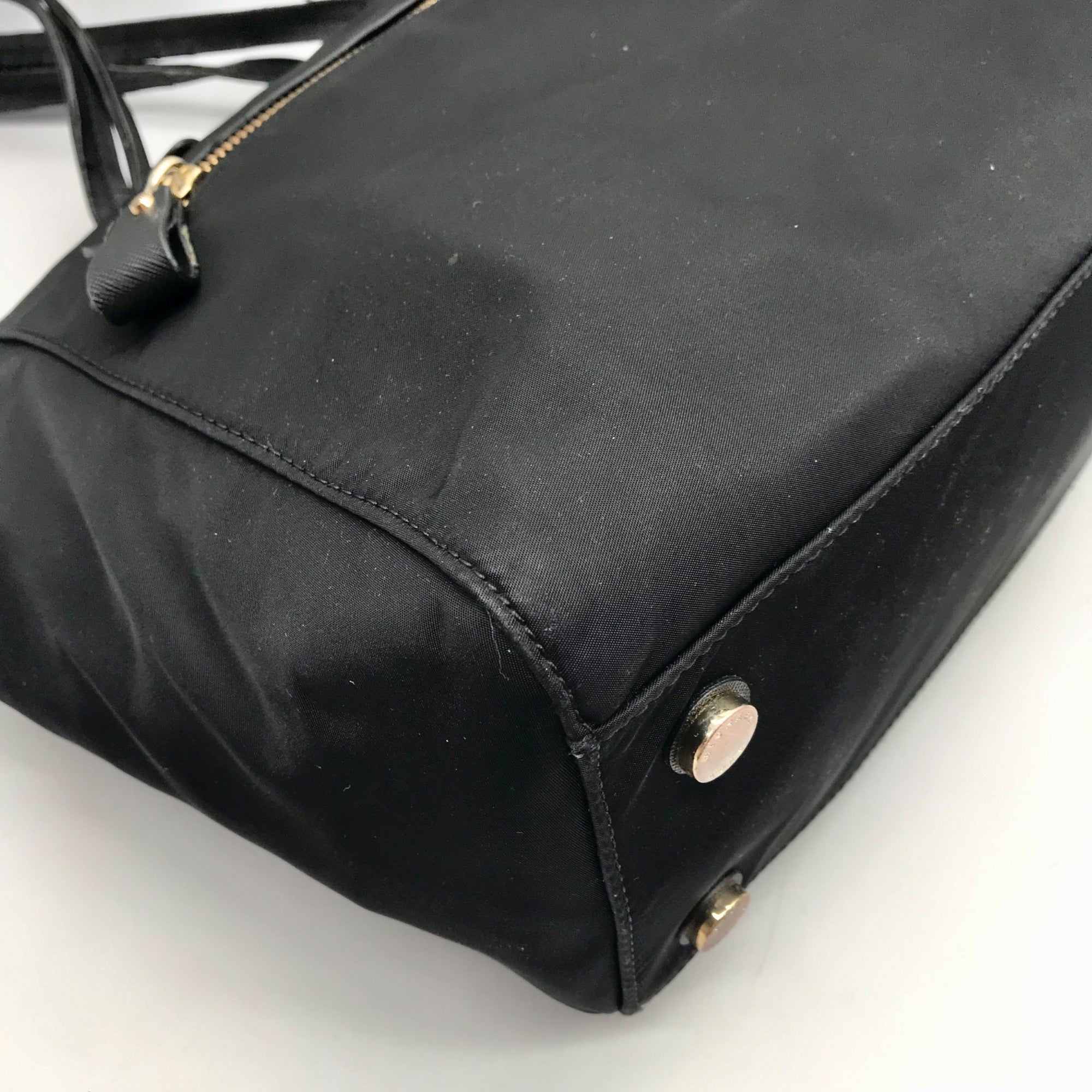 Michael Kors Black Nylon Kelsey Top Zip Tote Bag