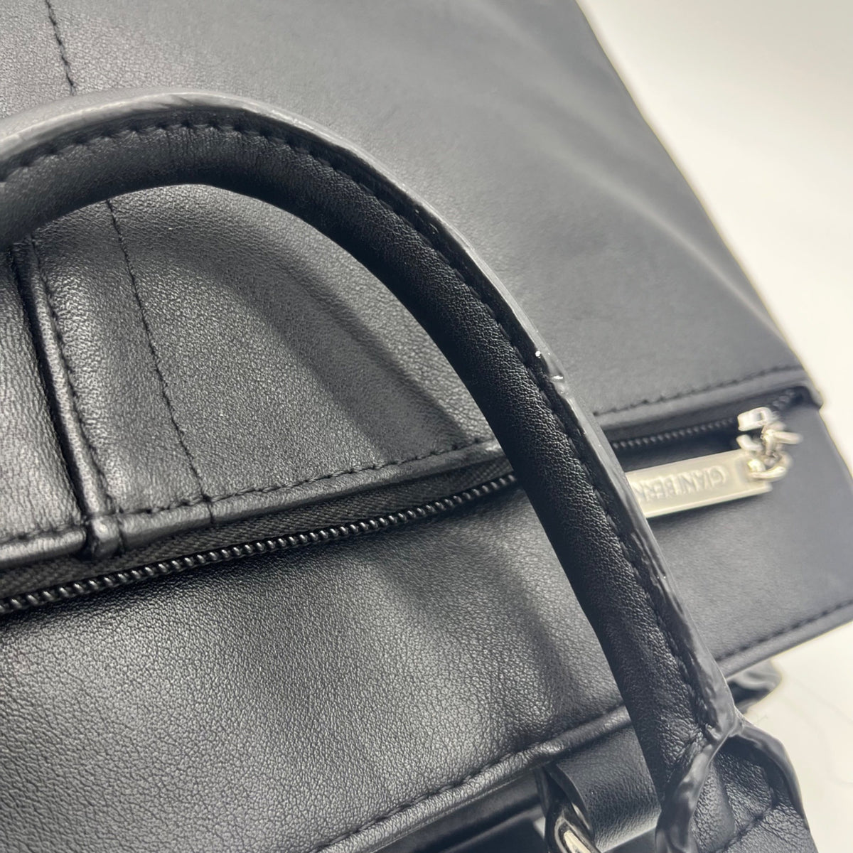 Giani Bernini Black Leather Nappa Convertible Satchel