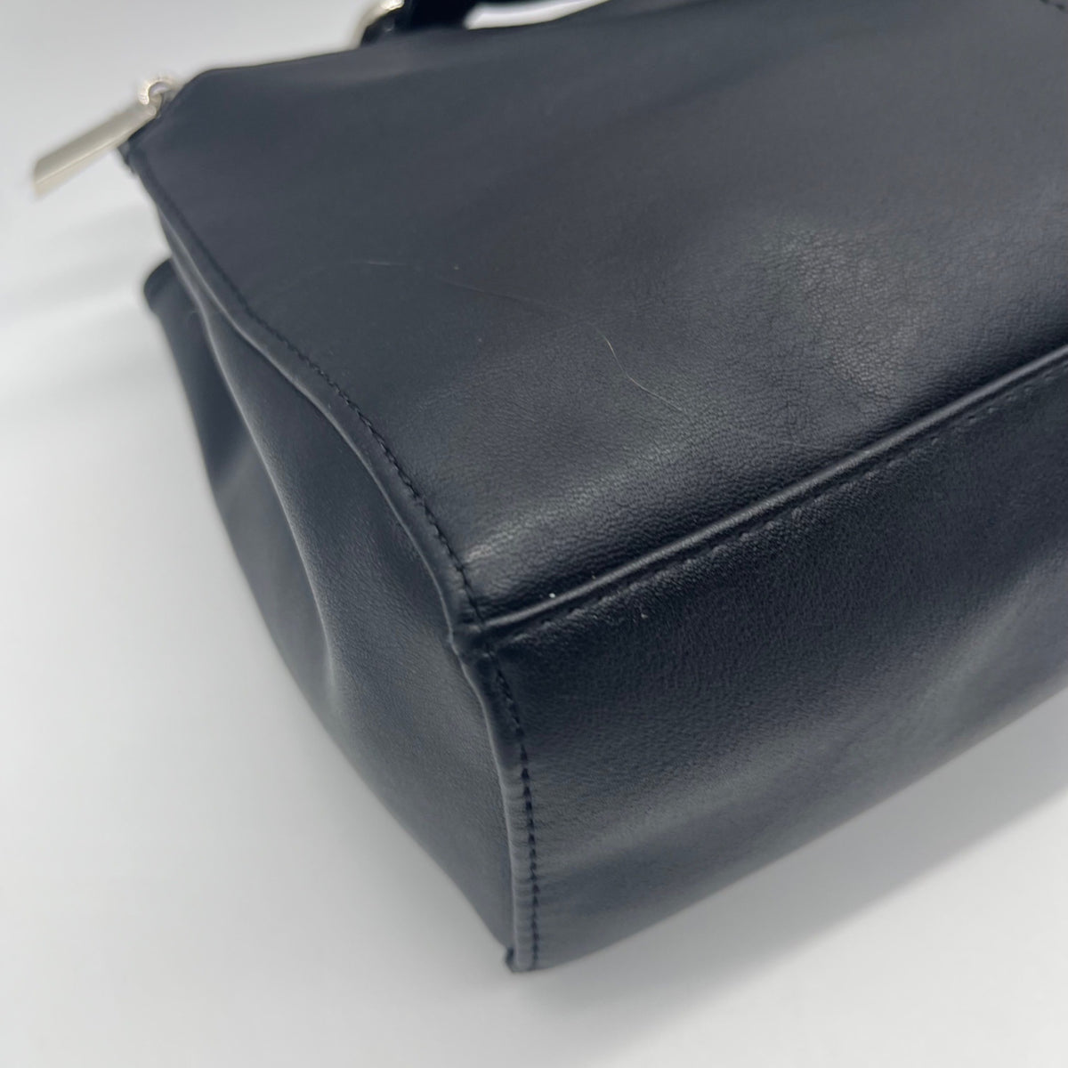 Giani Bernini Black Leather Nappa Convertible Satchel