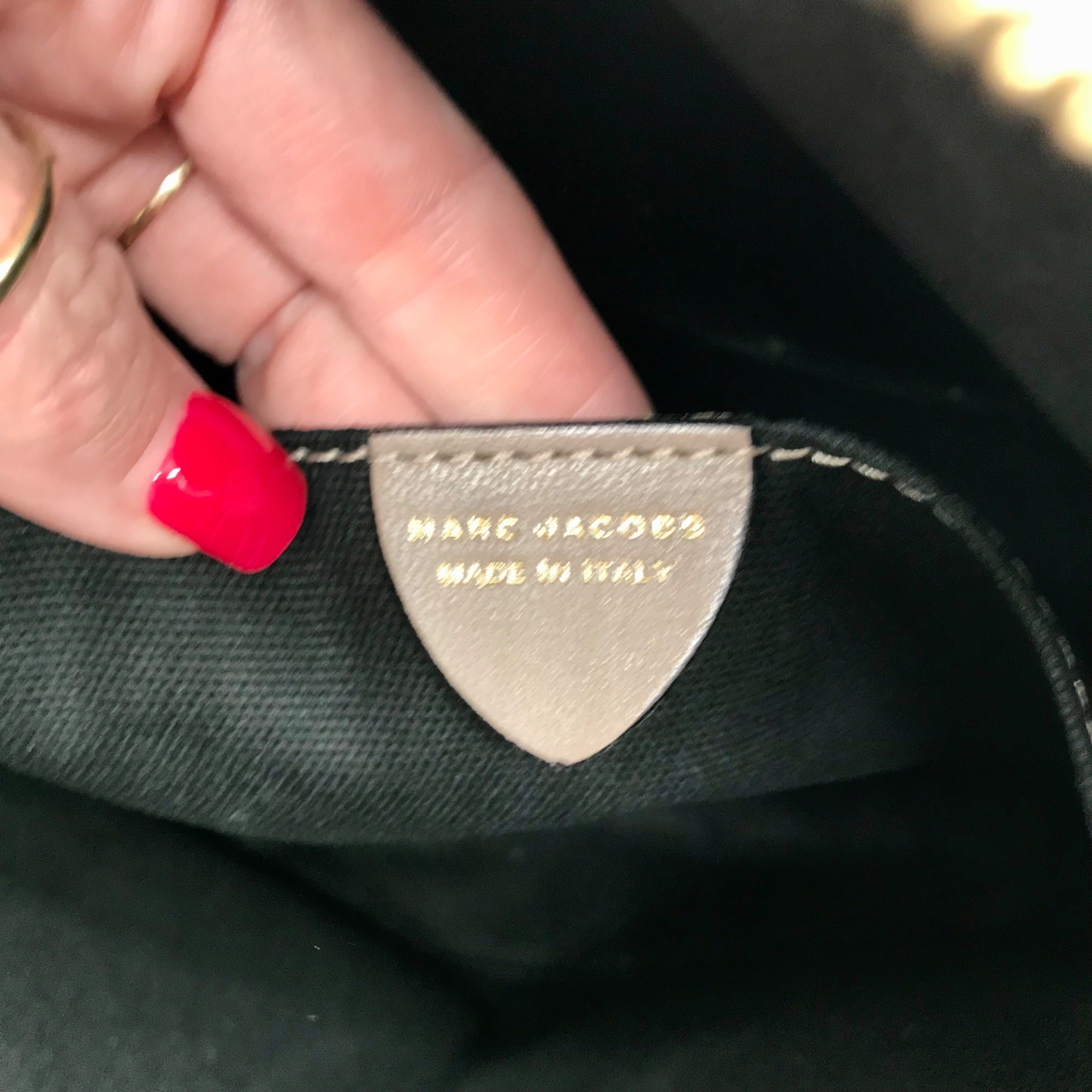 Marc Jacobs Gray Leather Manhattan Whitney Convertible Satchel Bag