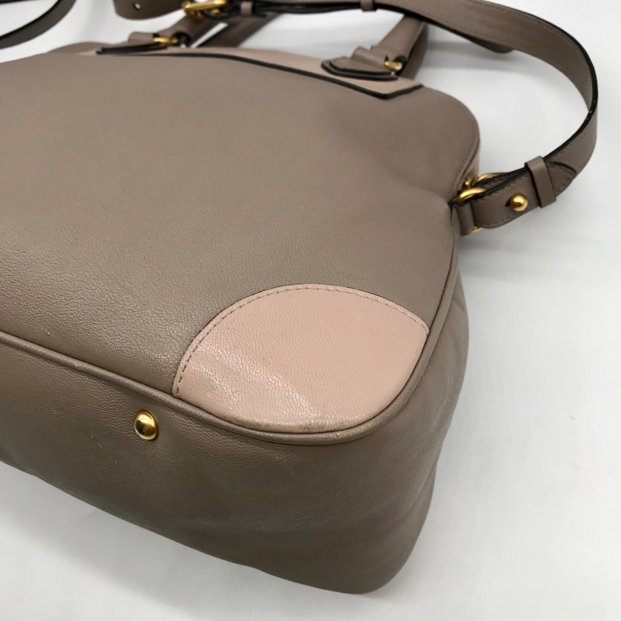 Marc Jacobs Gray Leather Manhattan Whitney Convertible Satchel Bag