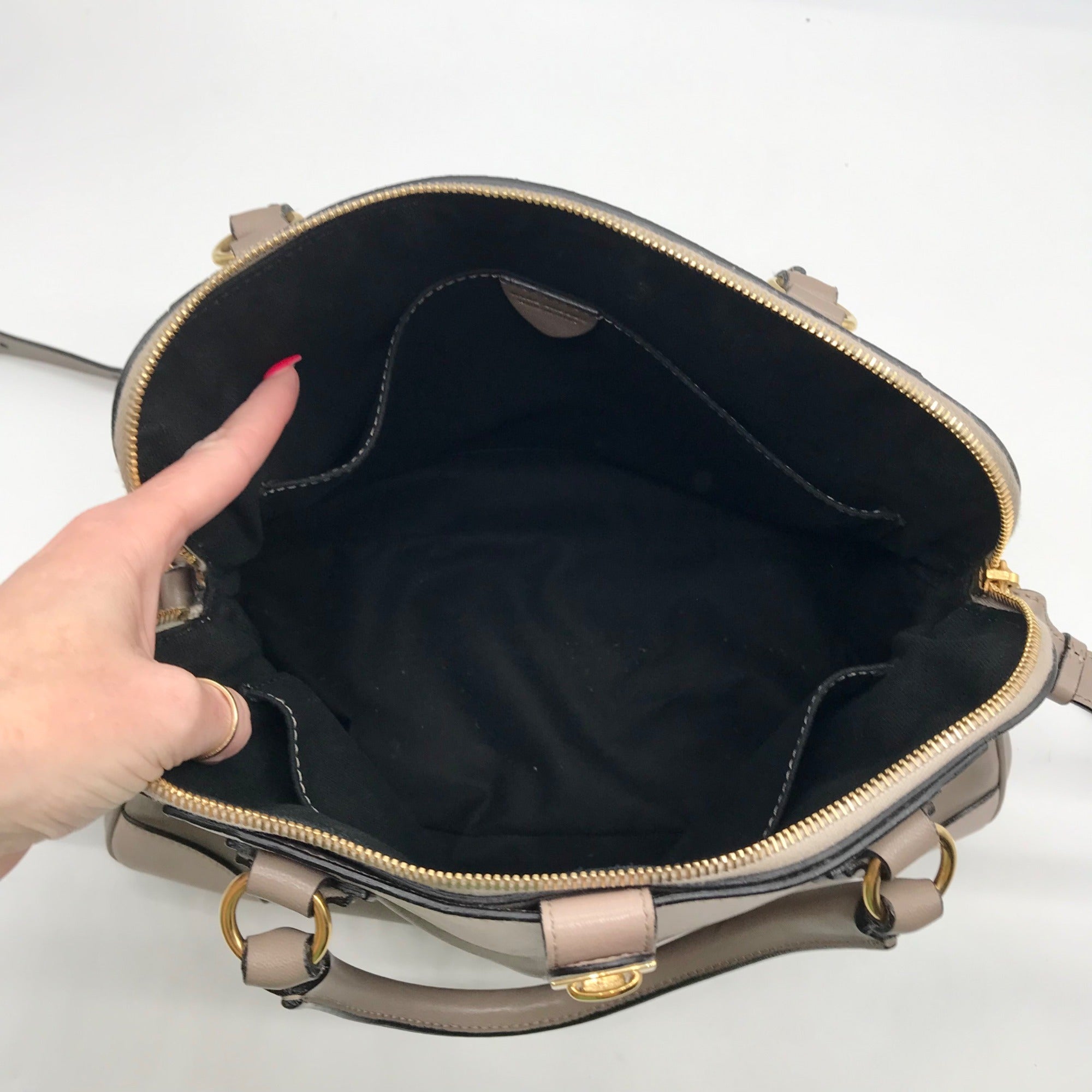 Marc Jacobs Gray Leather Manhattan Whitney Convertible Satchel Bag