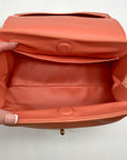 Jules Kae Peach Ellie Turn Lock Clutch