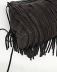 Rebecca Minkoff Fringe Handheld Suede & Leather Crossbody Bag
