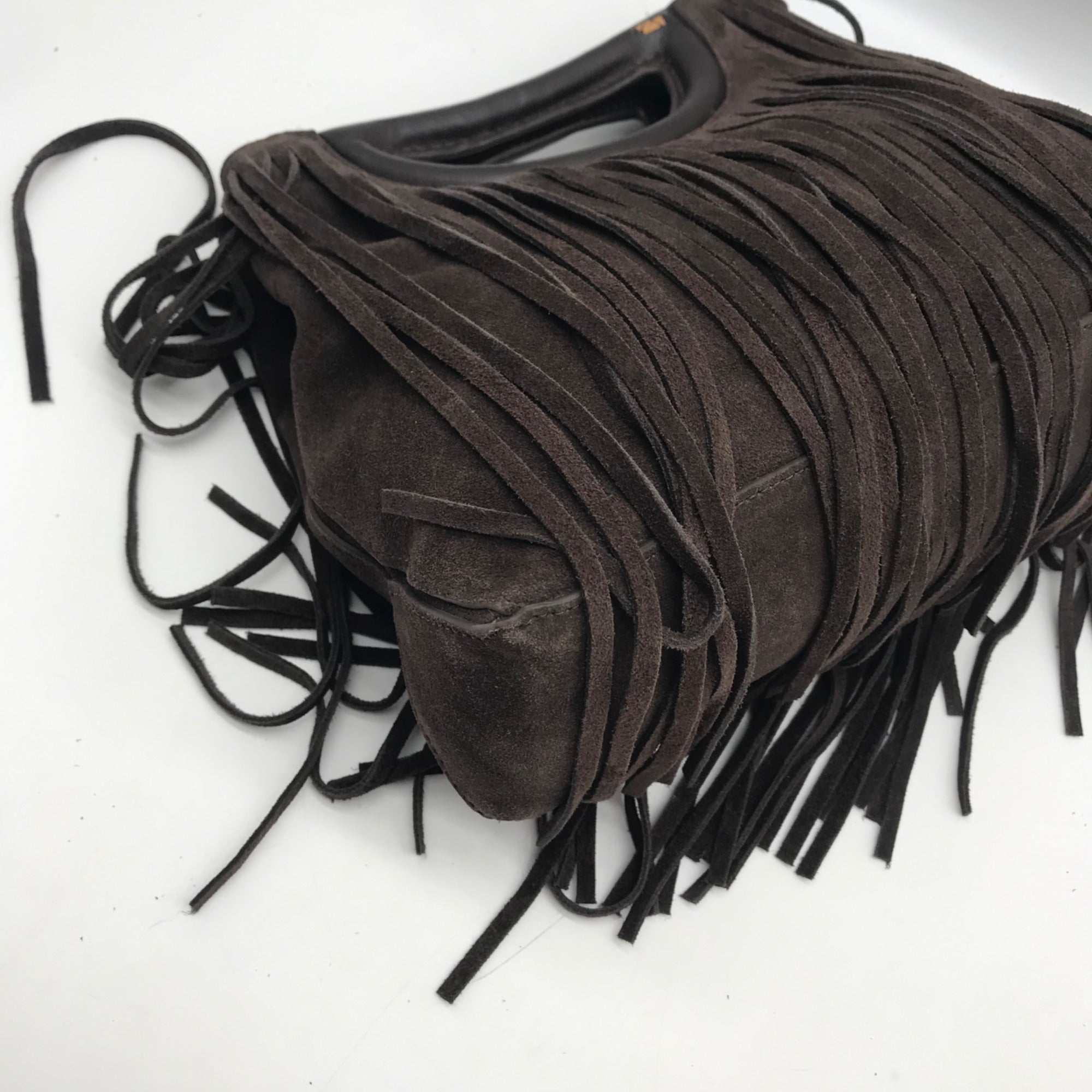 Rebecca Minkoff Fringe Handheld Suede &amp; Leather Crossbody Bag