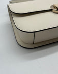 Kate Spade White Leather Adurey Flap Crossbody Bag