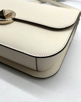 Kate Spade White Leather Adurey Flap Crossbody Bag