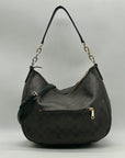 Coach Brown Signature Coated Canvas Hobo Shoulder Bag