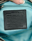 Coach Grey Signature Sateen Poppy Shoulder Bag