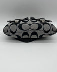 Coach Grey Signature Sateen Poppy Shoulder Bag
