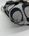 Coach Grey Signature Sateen Poppy Shoulder Bag