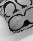 Coach Grey Signature Sateen Poppy Shoulder Bag