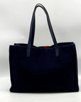 Kate Spade New York Navy Washington Square Mega Sam Wool Blend Tote