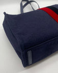 Kate Spade New York Navy Washington Square Mega Sam Wool Blend Tote