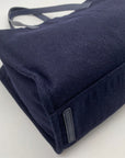 Kate Spade New York Navy Washington Square Mega Sam Wool Blend Tote