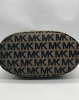 Michael Kors Beige & Black Canvas Jet Set Tote Bag