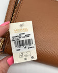 Michael Kors Brown Leather Acorn Wristlet