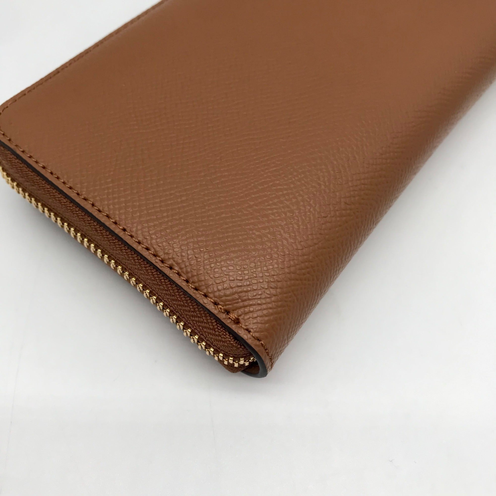 Michael Kors Brown Leather Acorn Wristlet