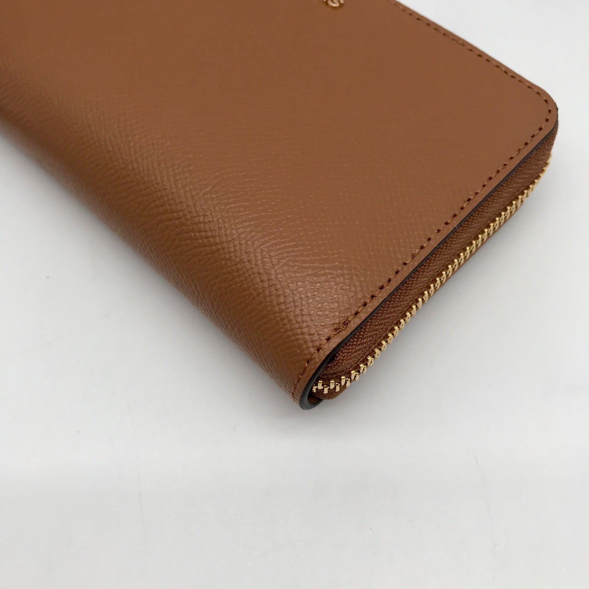 Michael Kors Brown Leather Acorn Wristlet